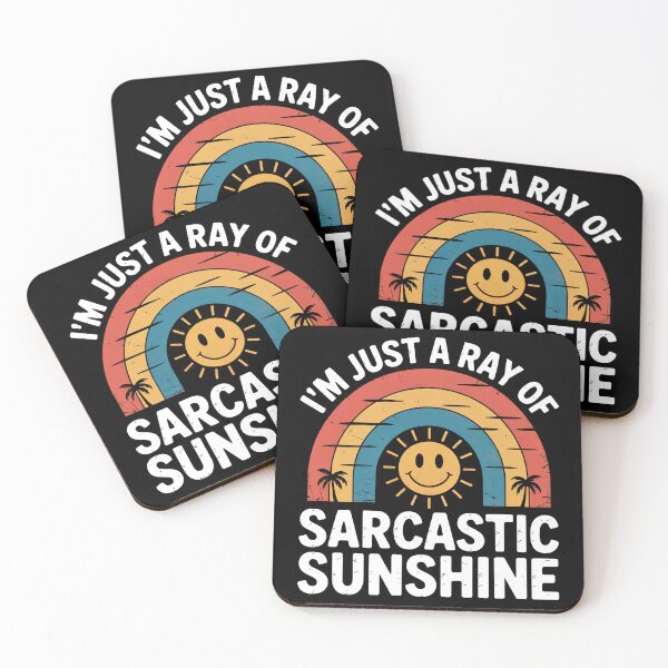 Item preview, I'm Just a Ray of Sarcastic Sunshine Retro Novelty Humor designed and sold by SpookshowDesign.