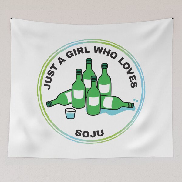 Item preview, Just A Girl Who Loves Soju designed and sold by bolimj.