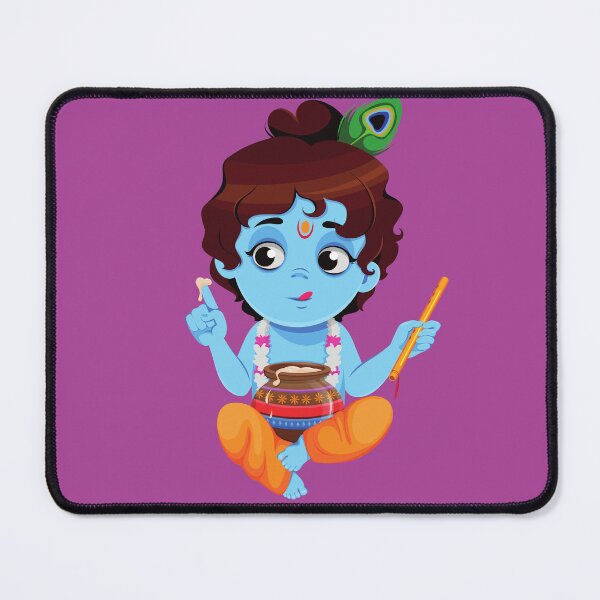 Item preview, Cute Bal Gopal – Mischievous Little Krish designed and sold by IndianShopper.