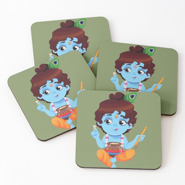 Item preview, Cute Bal Gopal – Mischievous Little Krish designed and sold by IndianShopper.