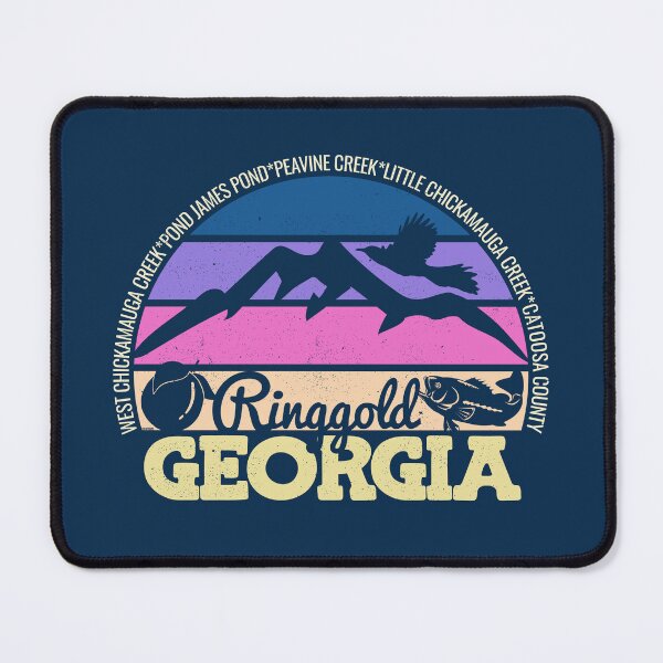 Item preview, Ringgold Georgia Sunset Retro Vintage Local Pride Logo designed and sold by CRHPOD20.