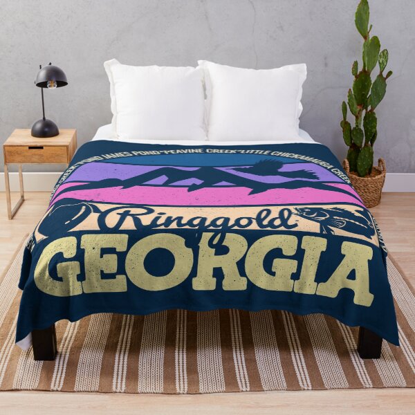 Item preview, Ringgold Georgia Sunset Retro Vintage Local Pride Logo designed and sold by CRHPOD20.