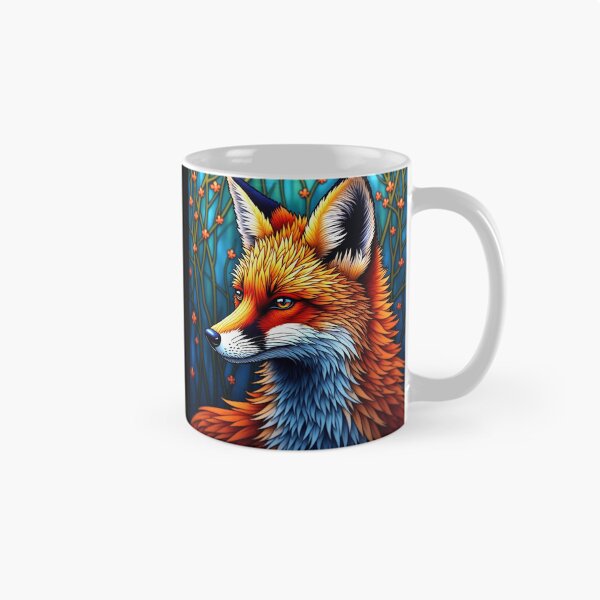 Item preview, Stained Glass Mosaic Red Fox Gift S01 designed and sold by PerfectDay2Play.