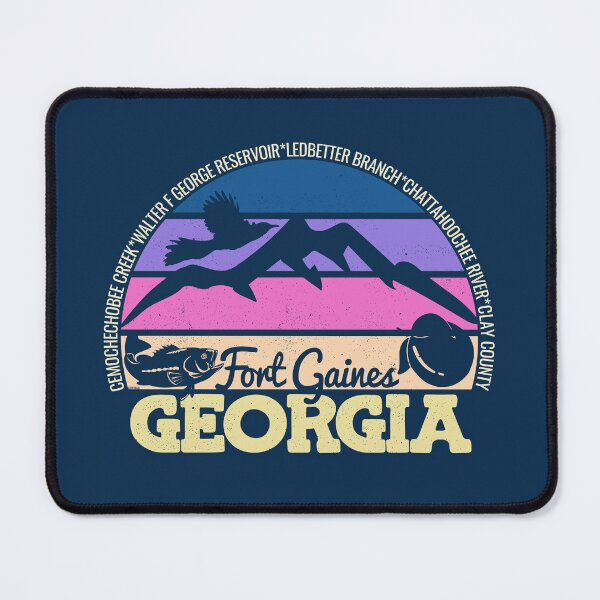 Item preview, Fort Gaines Georgia Sunset Retro Vintage Local Pride Logo designed and sold by CRHPOD20.