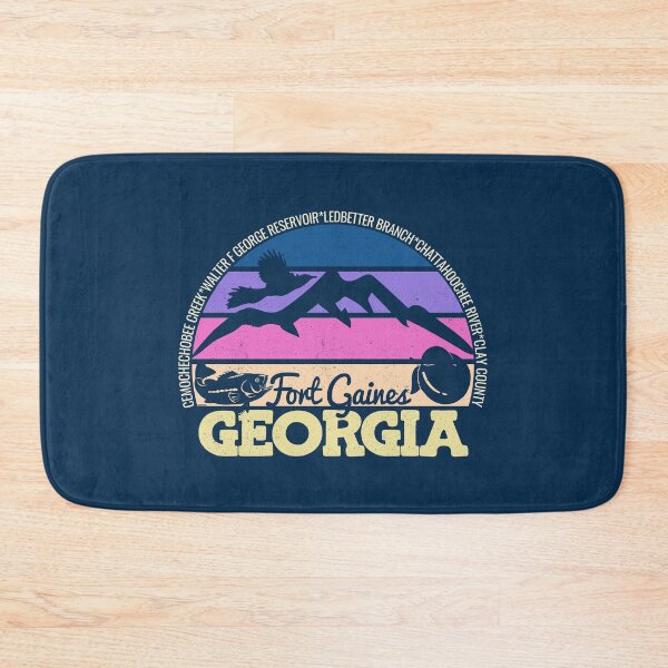 Item preview, Fort Gaines Georgia Sunset Retro Vintage Local Pride Logo designed and sold by CRHPOD20.