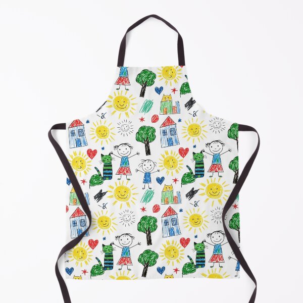 Item preview, Happy Kids Crayon Doodle Pattern designed and sold by tretyakov.