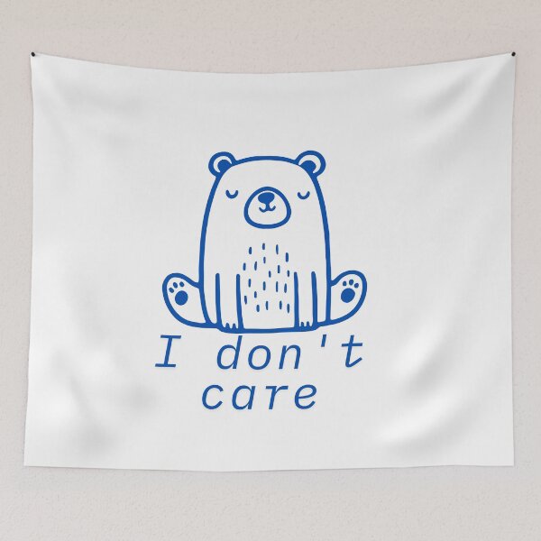 Item preview, Chill Bear Tee – I Don’t Care Vibes designed and sold by Yaso studio .