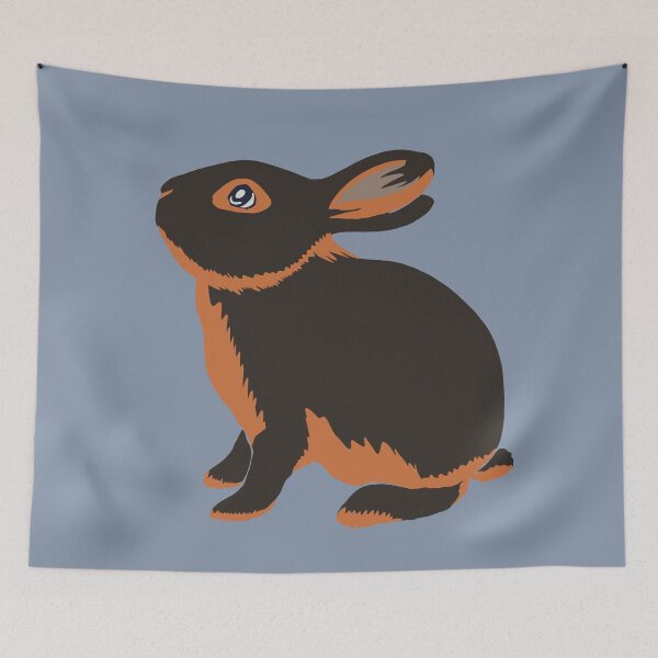 Item preview, Tan Rabbit Kawaii two-tone bunny illustration designed and sold by tayaan.