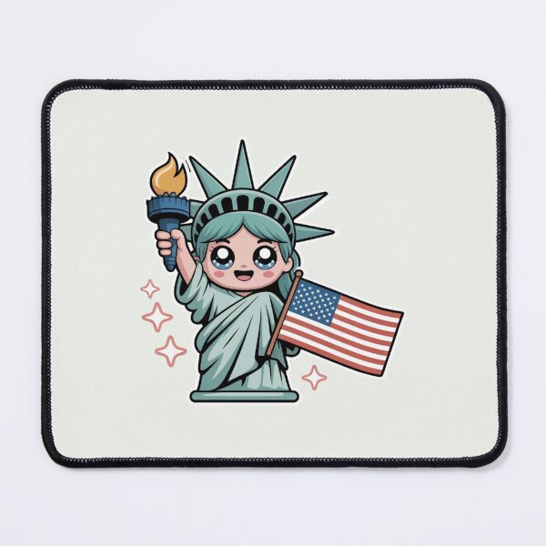 Item preview, 4 th July kawaii Statue of Liberty Design designed and sold by StellarSnap.