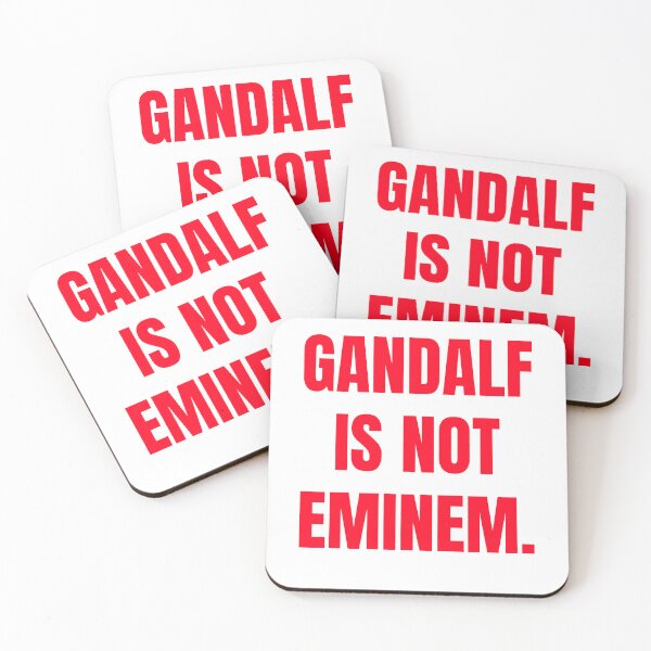 Item preview, Gandalf is not Eminem (white red edition) designed and sold by Doctor Schtrudel.
