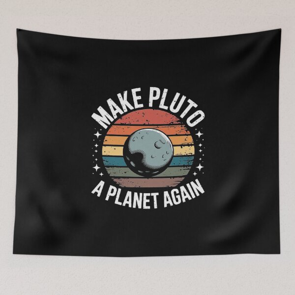 Item preview, Retro Space Art – Make Pluto a Planet Again Funny Astronomy Design designed and sold by love3617.