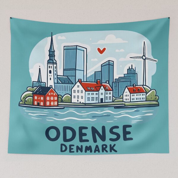 Item preview, Odense Denmark  designed and sold by WanderlustCoCo.