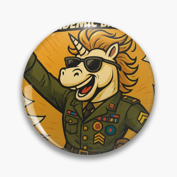Item preview, Academic Warrior Unicorn – Graduation Army Parody Design designed and sold by Asbiell.