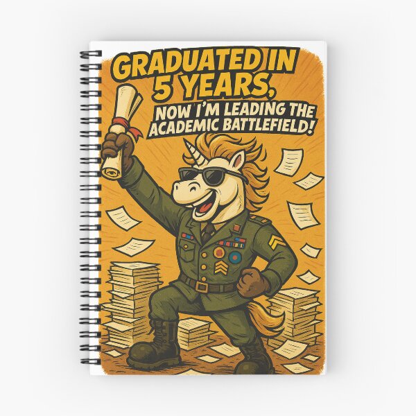 Item preview, Academic Warrior Unicorn – Graduation Army Parody Design designed and sold by Asbiell.