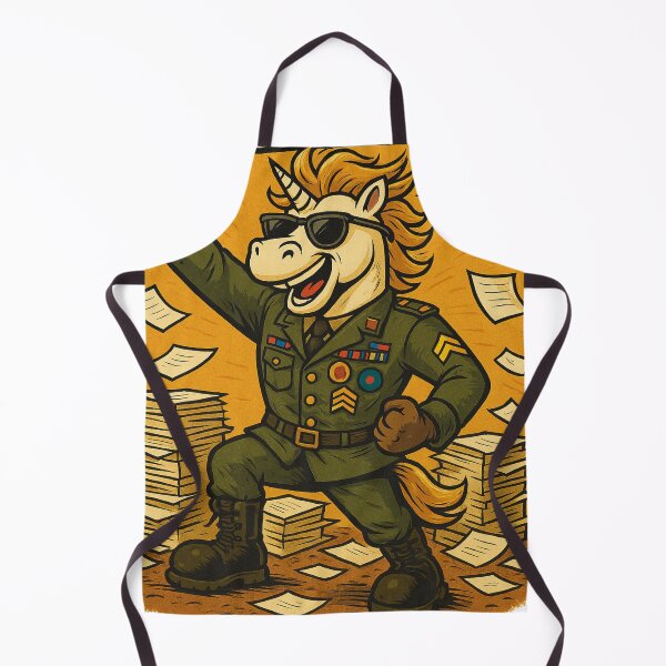 Item preview, Academic Warrior Unicorn – Graduation Army Parody Design designed and sold by Asbiell.