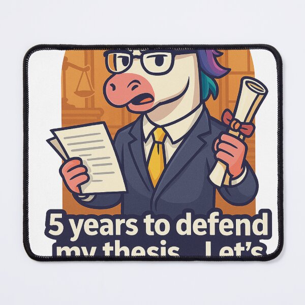 Item preview, Lawyer Unicorn Graduation – Thesis Defense Justice Design designed and sold by Asbiell.