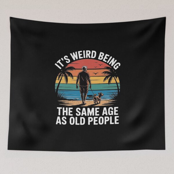 Item preview, It’s Weird Being the Same Age as Old People - Retro Beach Art designed and sold by love3617.