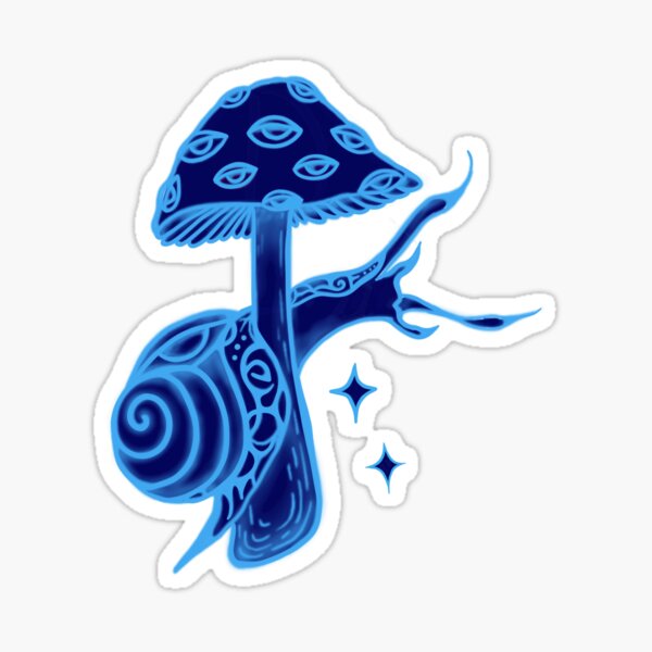 Item preview, Blue Snail Eye Mushroom designed and sold by feralcircus.