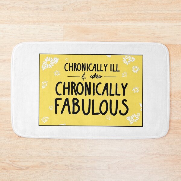Item preview, Chronically Ill and Chronically Fabulous! (Sunflowers, Yellow Background) designed and sold by Itinlea.