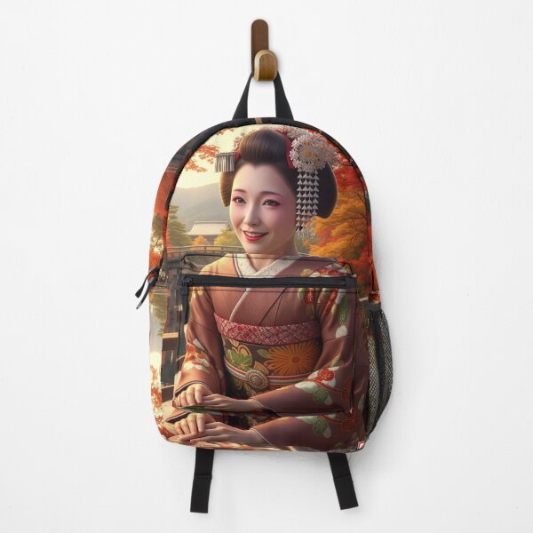 Item preview, Autumn Colors of the Ancient Capital: Maple Leaves and Maiko designed and sold by schwa24jpn.