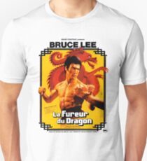 Camiseta unisex Camino del dragón Póster francés
