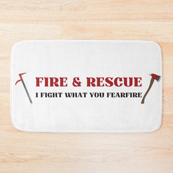 Item preview, firefighter helmet sticker designed and sold by Wordsmith-Wear.