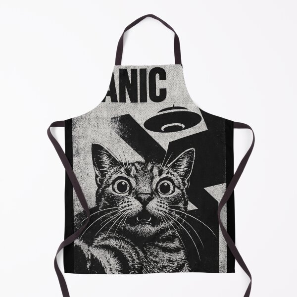 Item preview, PANIC Cat: UFO Alien Abduction Art designed and sold by vaerk.