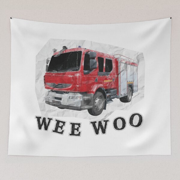 Item preview, firefighter helmet sticker designed and sold by Wordsmith-Wear.