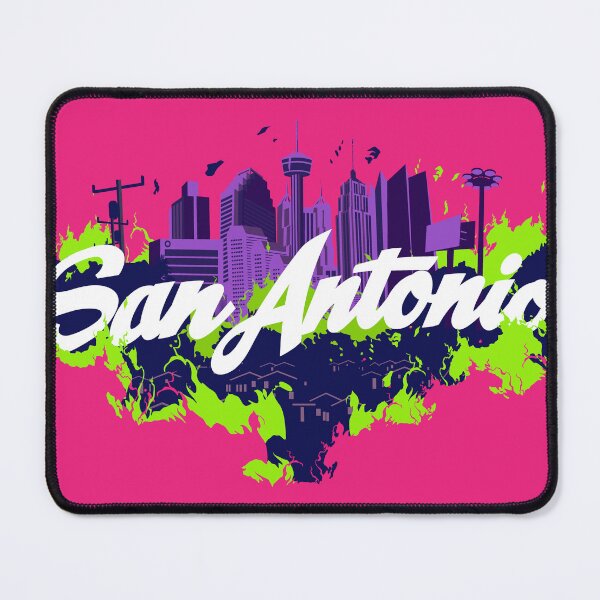 Item preview, Flaming San Antonio, Pink and Green Text Version designed and sold by Pizzzzapants.