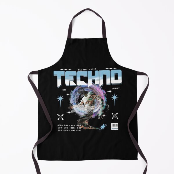 Item preview, TECHNO - Techno portal (White) designed and sold by Discothreadz.