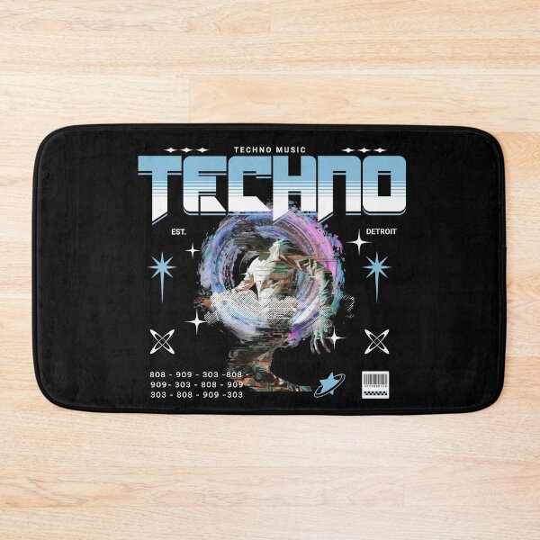 Item preview, TECHNO - Techno portal (White) designed and sold by Discothreadz.