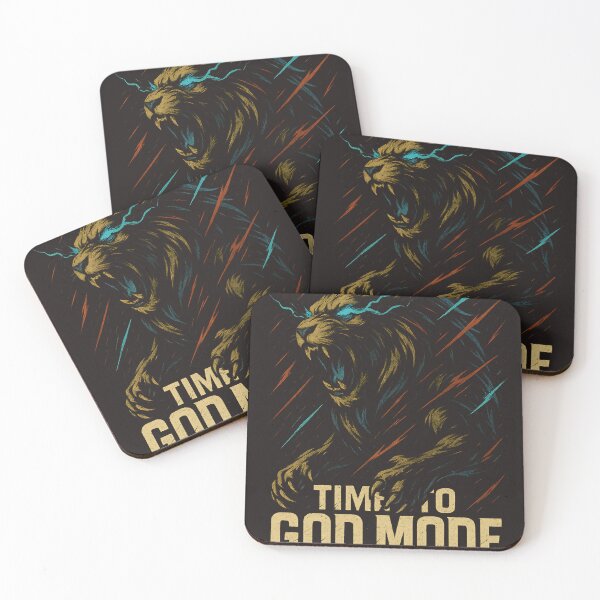 Item preview, Time to GOD MODE – Fierce Lion Power Graphic designed and sold by The-Daily-Drape.