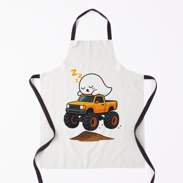Item preview, Halloween Monster Truck With Ghost designed and sold by cawtoon.