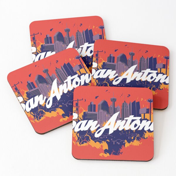 Item preview, Flaming San Antonio, Red Text Version designed and sold by Pizzzzapants.