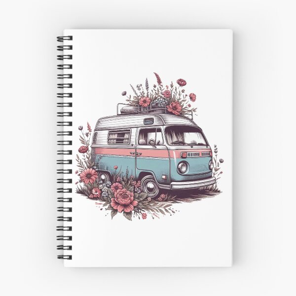 Artikelvorschau, Schöner Vintage-Wohnmobil mit Blumen entworfen und verkauft von nicnacc.