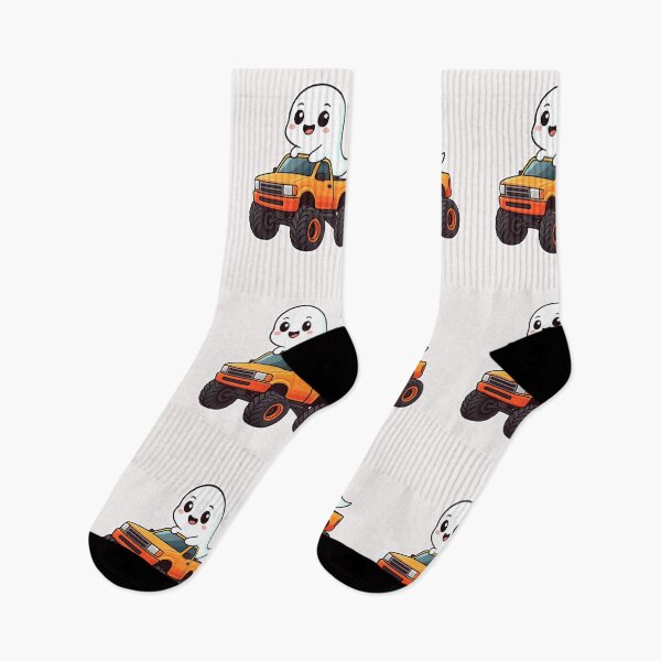 Item preview, Halloween Monster Truck With Ghost designed and sold by cawtoon.
