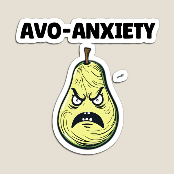 Artikelvorschau, Abstrakte Angst Avocado entworfen und verkauft von allogy.