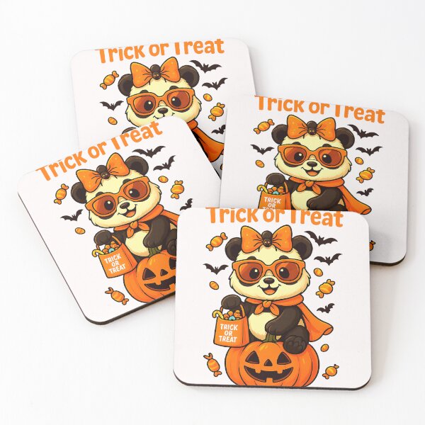 Item preview, Halloween Panda Sitting on Pumpkin Trick or Treat Cute designed and sold by cawtoon.