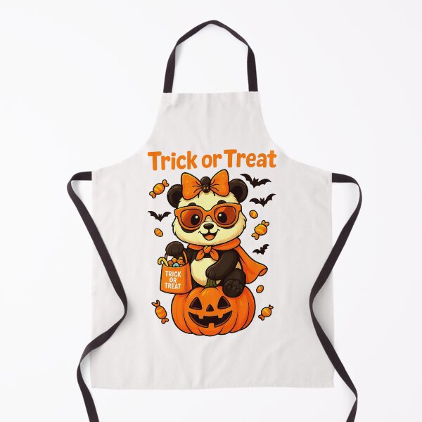 Item preview, Halloween Panda Sitting on Pumpkin Trick or Treat Cute designed and sold by cawtoon.