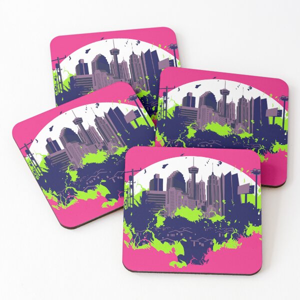 Item preview, Flaming San Antonio, Pink and Green Sun Version designed and sold by Pizzzzapants.