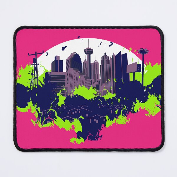 Item preview, Flaming San Antonio, Pink and Green Sun Version designed and sold by Pizzzzapants.