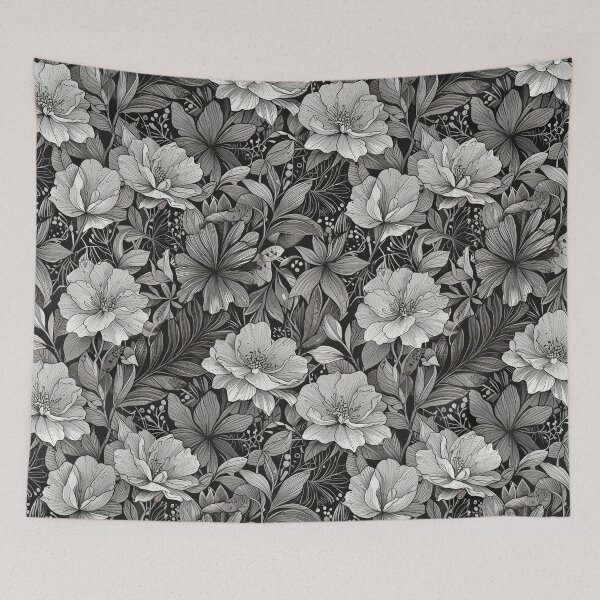 Item preview, Black and White Flowers designed and sold by CoolPixels.