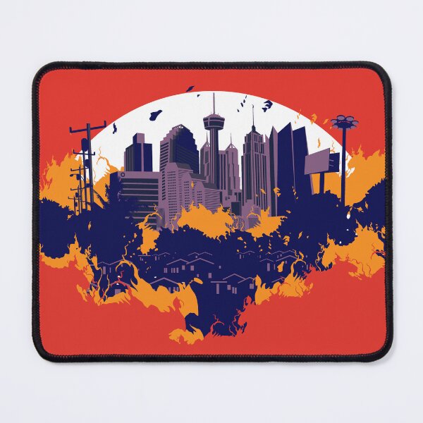Item preview, Flaming San Antonio, Red Sun Version designed and sold by Pizzzzapants.