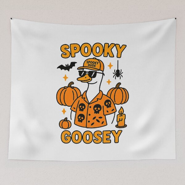 Item preview, Halloween Spooky Goosey Halloween Silly Goose  designed and sold by cawtoon.