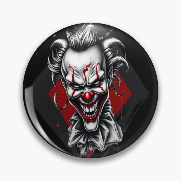 Artikelvorschau, Killer-Clown-Gothic-Horror-Tattoo-Stil entworfen und verkauft von UNK-Fatigues.