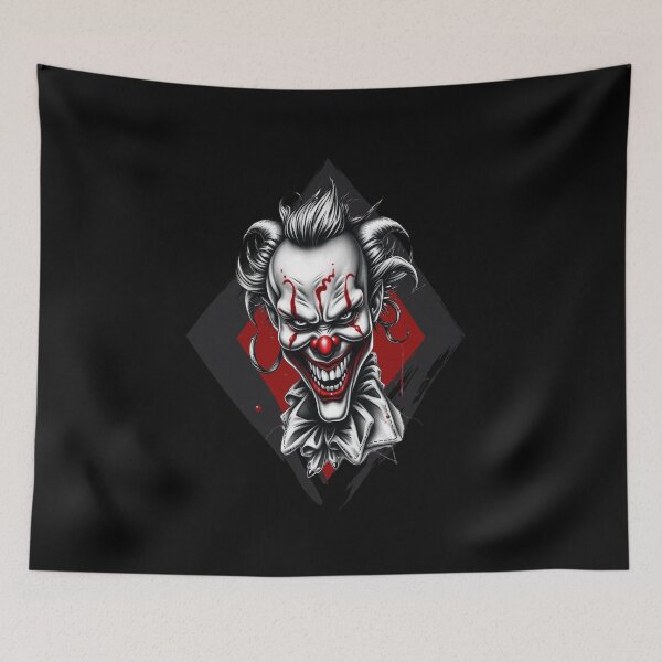 Item preview, Killer Clown Gothic Horror Tattoo Style designed and sold by UNK-Fatigues.