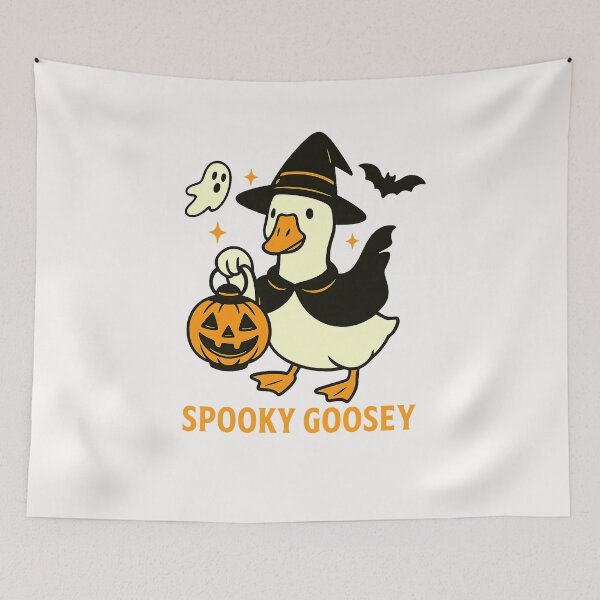 Item preview, Halloween Spooky Goosey Halloween Silly Goose Witch  designed and sold by cawtoon.