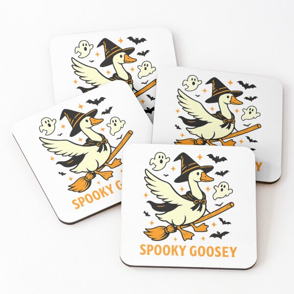 Item preview, Halloween Spooky Goosey Halloween Silly Goose Witch designed and sold by cawtoon.