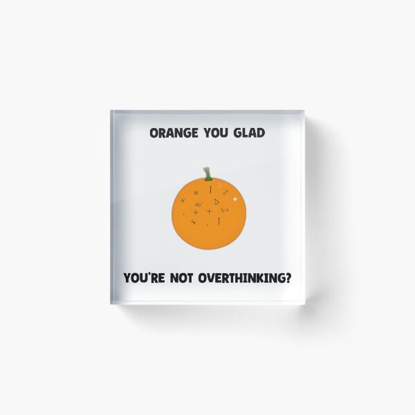 Item preview, Overthinking Orange designed and sold by allogy.