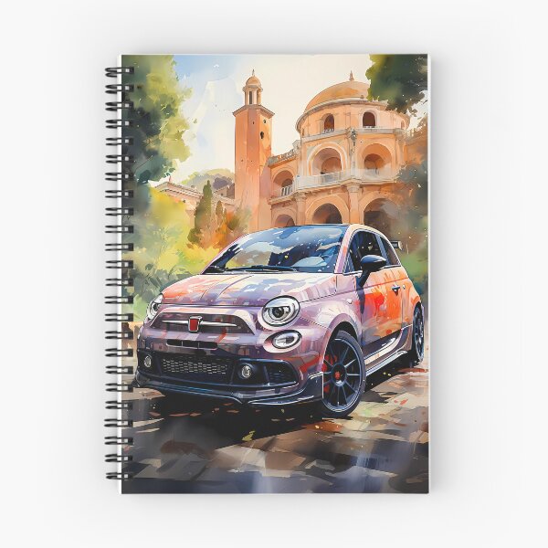 Item preview, Aggressive Hatchback Car Surrounded By Classic Italian Cityscape designed and sold by RevUpDesign.